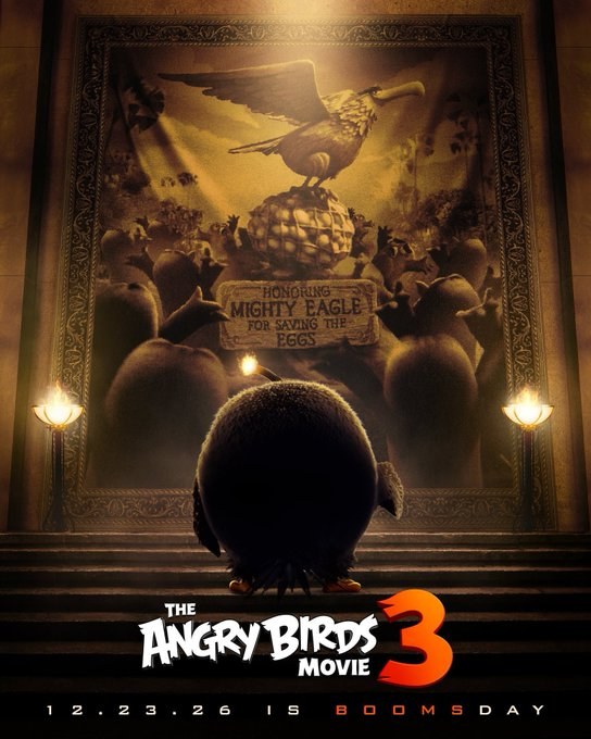 ‘The Angry Birds Movie 3’ Releases ‘Avengers: Doomsday’-Inspired Boomsday Poster