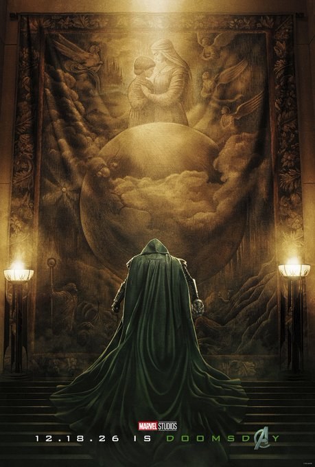 New Avengers: Doomsday Poster Places Doctor Doom Before a Monumental Marvel Mural
