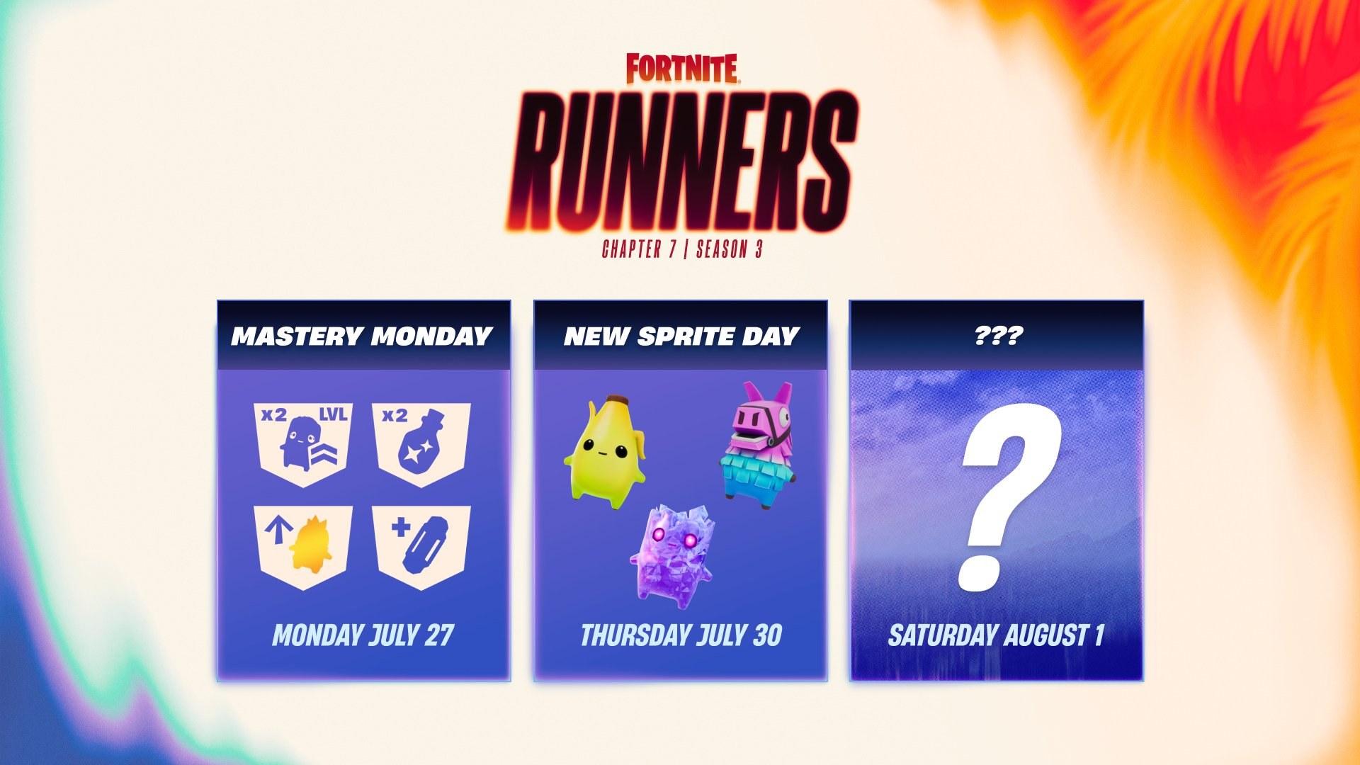 Fortnite Adding Peely, Llama and Quack Sprites on July 30