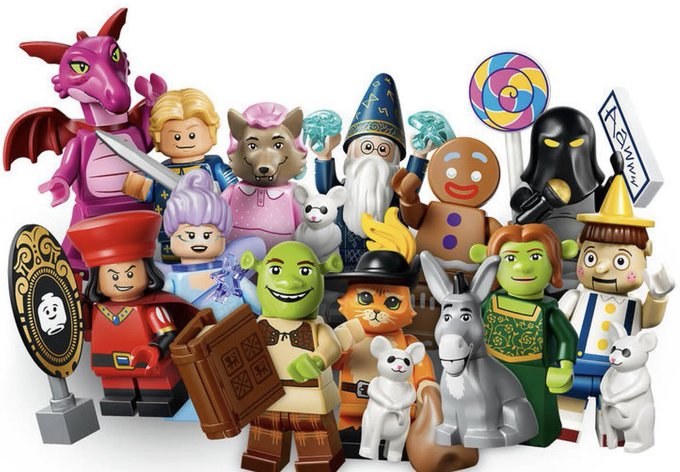 LEGO Reveals Shrek Collectable Minifigure Series Featuring 12 Characters